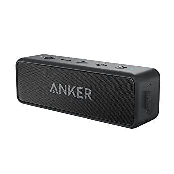 Anker Soundcore 2 (12W Bluetooth5.0 スピーカー 24時間連続再生)【完全ワイヤレスステレオ対応/強化された低音 / IPX7防水規格 / デュアルドライバー/マイク