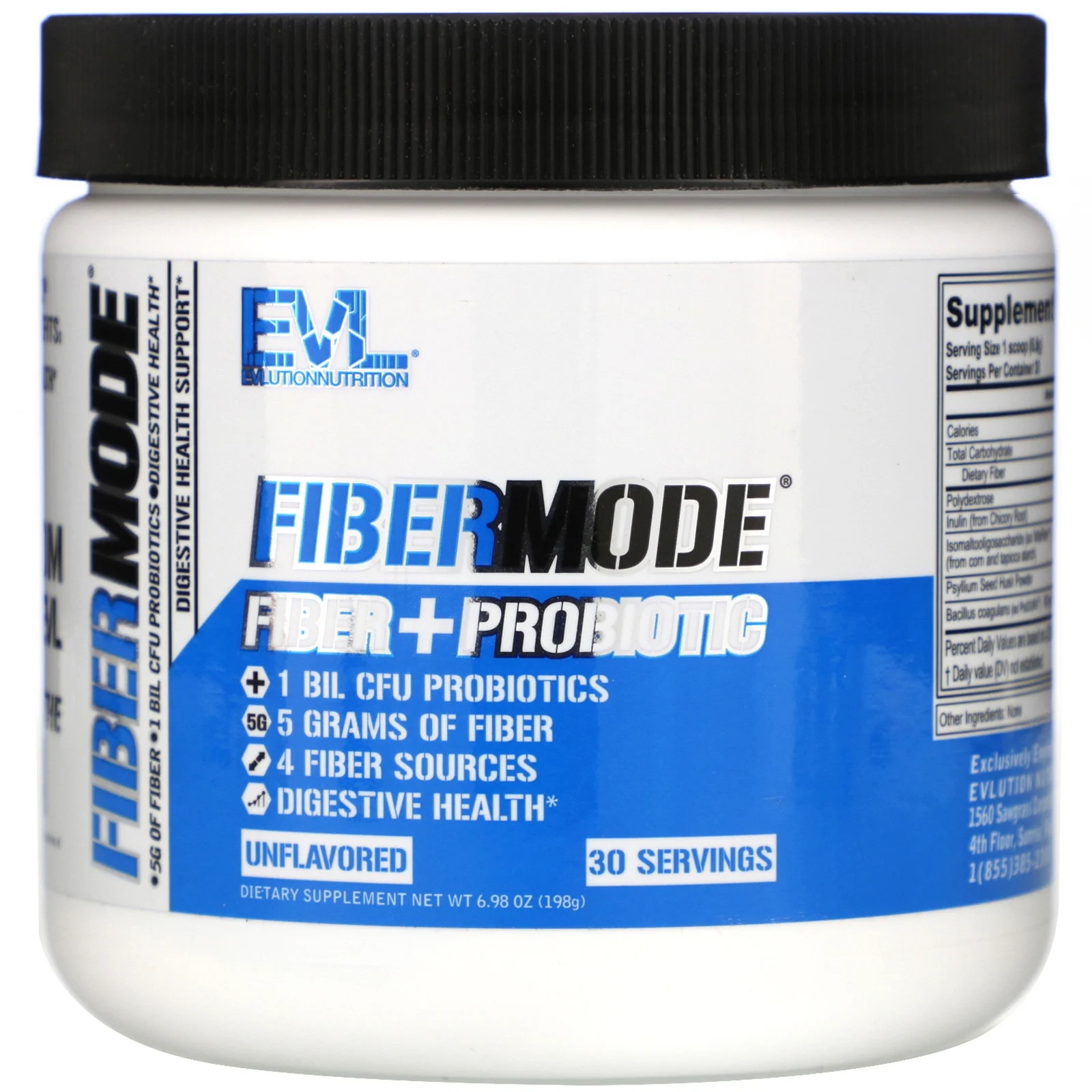 EVLution 人気カラーの Nutrition FiberMode Fiber Probiotic + 【正規品質保証】 Unf