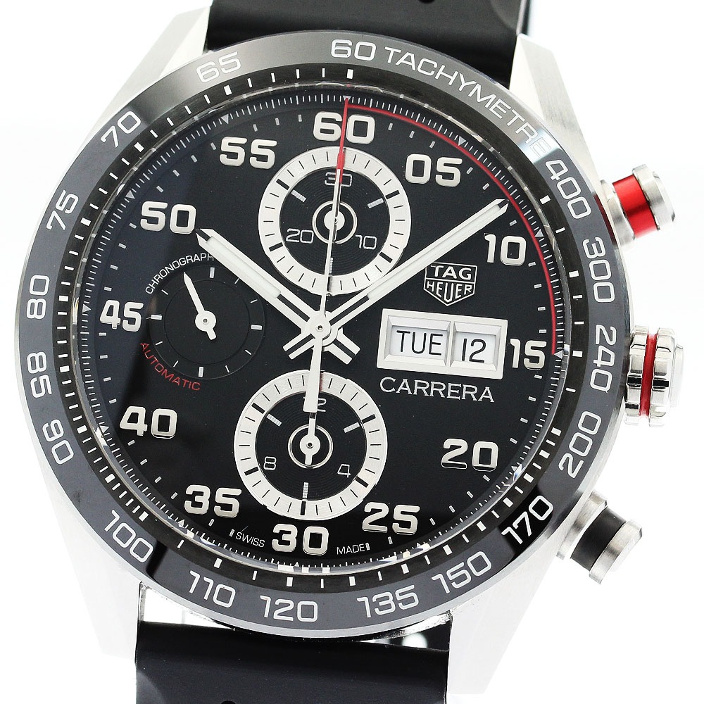タグホイヤー TAG HEUER CBN2A1AA カレラ デイデイト クロノグラフ 自動巻き メンズ 良品 箱・保証書付き_903183【中古】