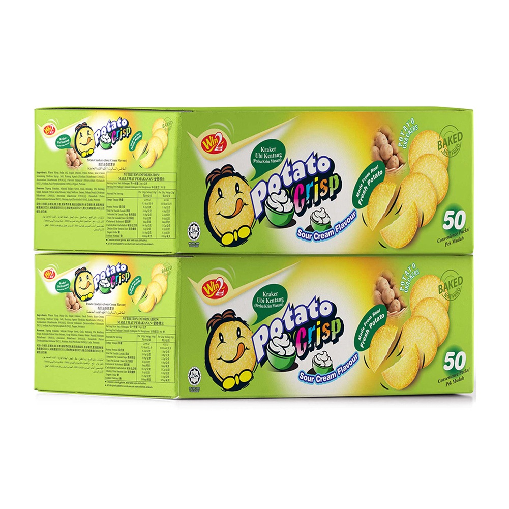 [ウィンウィンフード] Potato Crisp Sour Cream 1kg(20g X 50p) X 2個
