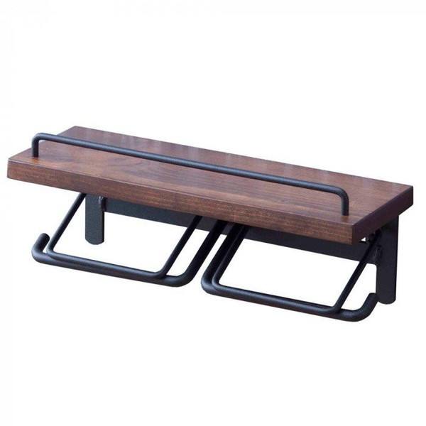 サンハーベスト SIN-20 DBR トイレットペーパーホルダー（ダブルtype）ダークブラウン メーカー直送