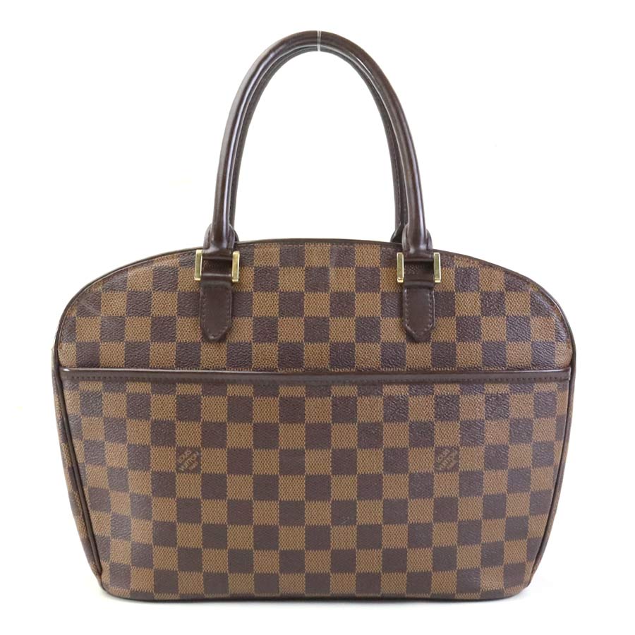 ルイ ヴィトン LOUIS VUITTON ハンドバッグ ダミエ サリア オリゾンタル ダミエキャンバス ブラウン ゴールド レディース N51282 e59314i