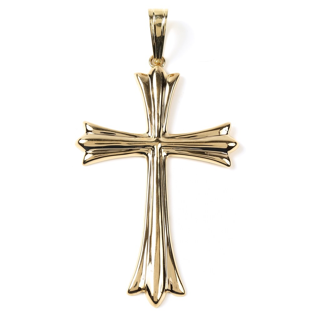 K18 18金 十字架 クロス ゴールド ペンダントトップ 5131mm 新品 メンズ レ