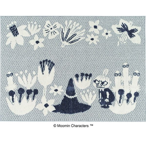 スミノエ 13473166 ラグ ネイビー 130×185cm ムーミン コバナラグ 13473166 メーカー直送