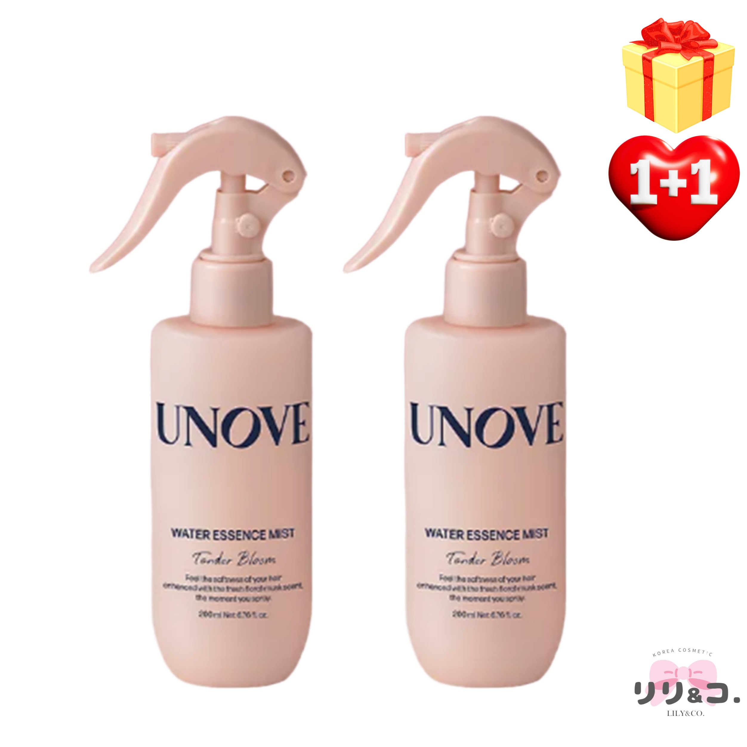 [韓国人気 1+1] ウォーターエッセンス ヘアミスト テンダーブルーム 200ml＋200ml ヘアケア サラサラ さらさら 保湿 ダメージケア 静電気防止 香水 トリートメント 韓国化粧品