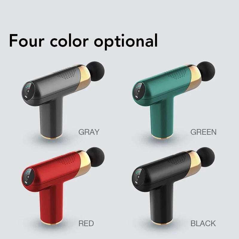 リラックス LCDディスコマッサージガン 新品マッサージ器 軽量 肩こり解消 和らげ マッサージガン 筋肉痛 ディープネック 小型