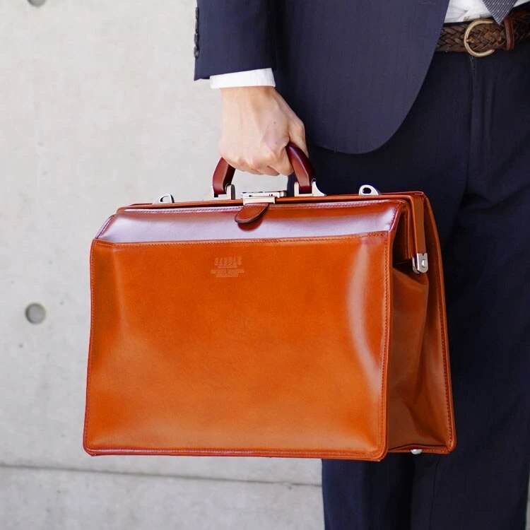 ダレスバッグ本革メンズビジネス黒日本製サドル