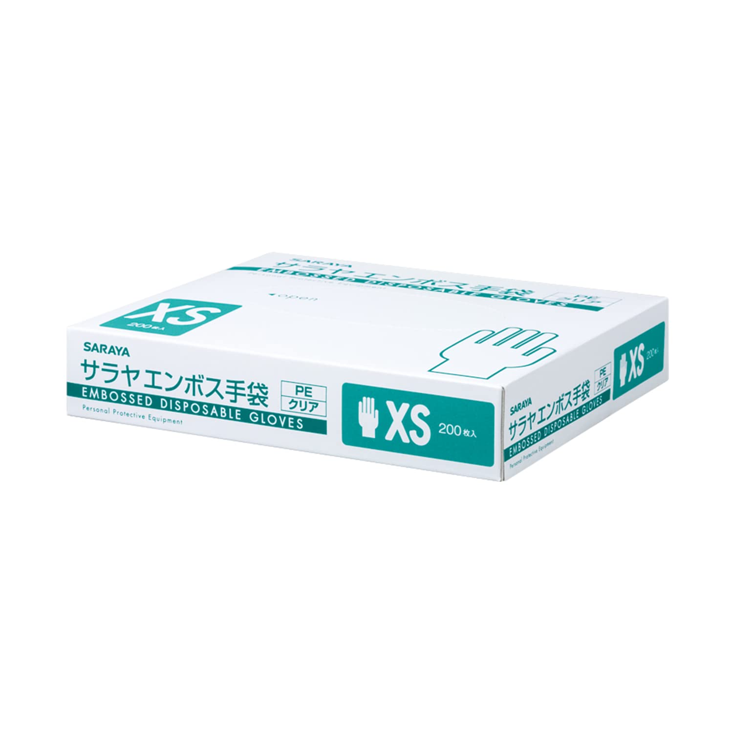 サラヤ エンボス手袋PEクリア 1ケース 200枚×20箱入 51182