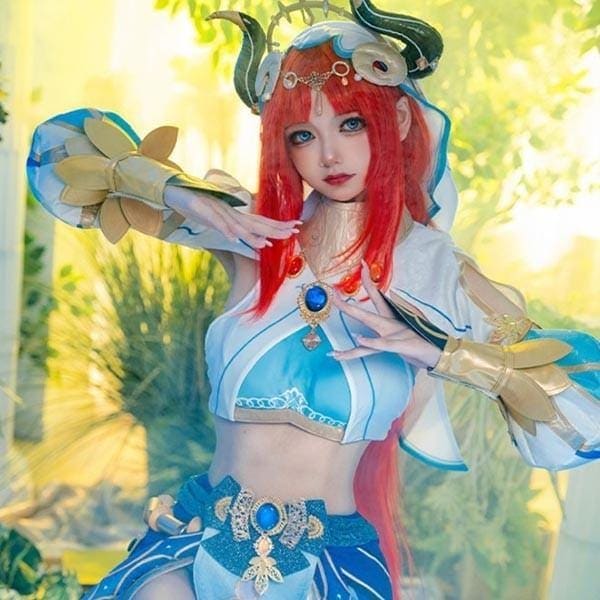 人気新作N0.1原神 コスプレ 衣装 ニィロウ コスチューム げんしん genshin cosplay ウィッグ ベリーダンス ダンスドレス レディース ハロウィン