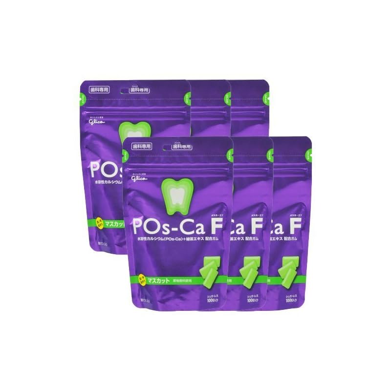 歯科専用 ポスカ ・ エフ POs-Ca F パウチタイプ 100ｇ × 6袋 マスカット