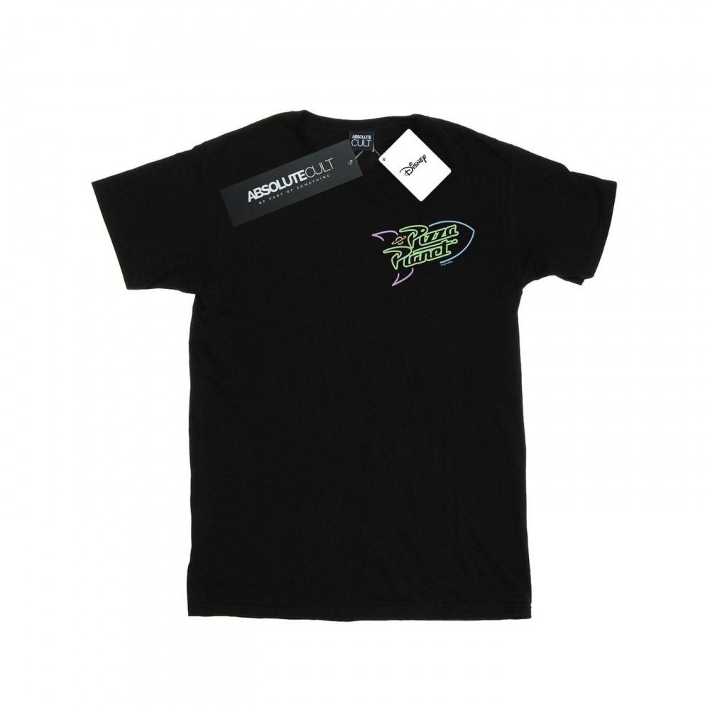 (英国より直送) Disney メンズトイストーリーネオンピザプラネットブレストプリント Tシャツ