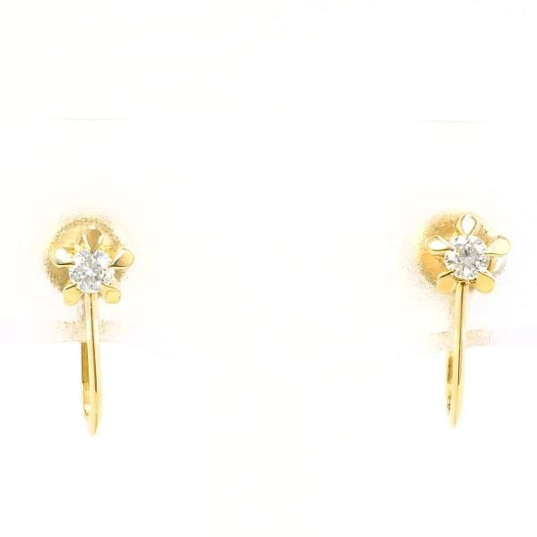 K18 18金 YG イエローゴールド イヤリング ダイヤ 0.05 ×2 ジュエリー 中古 22,185円