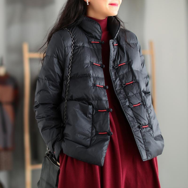 秋服 レディース ファッション オシャレ カワイイ シンプル 大人カワイイ 大きいサイズ ハイエンド バックル スタンドカラー ダウン コットンコート 暖かい ジャケット