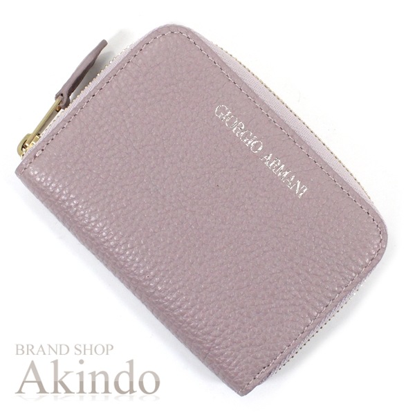 【新品・未使用】GIORGIO ARMANI(ジョルジオ・アルマーニ) 財布 小銭入れ コインケース コインパース レザー 本革 ラウンドファスナー メンズ レディース コンパクトウォレット ミニ財布