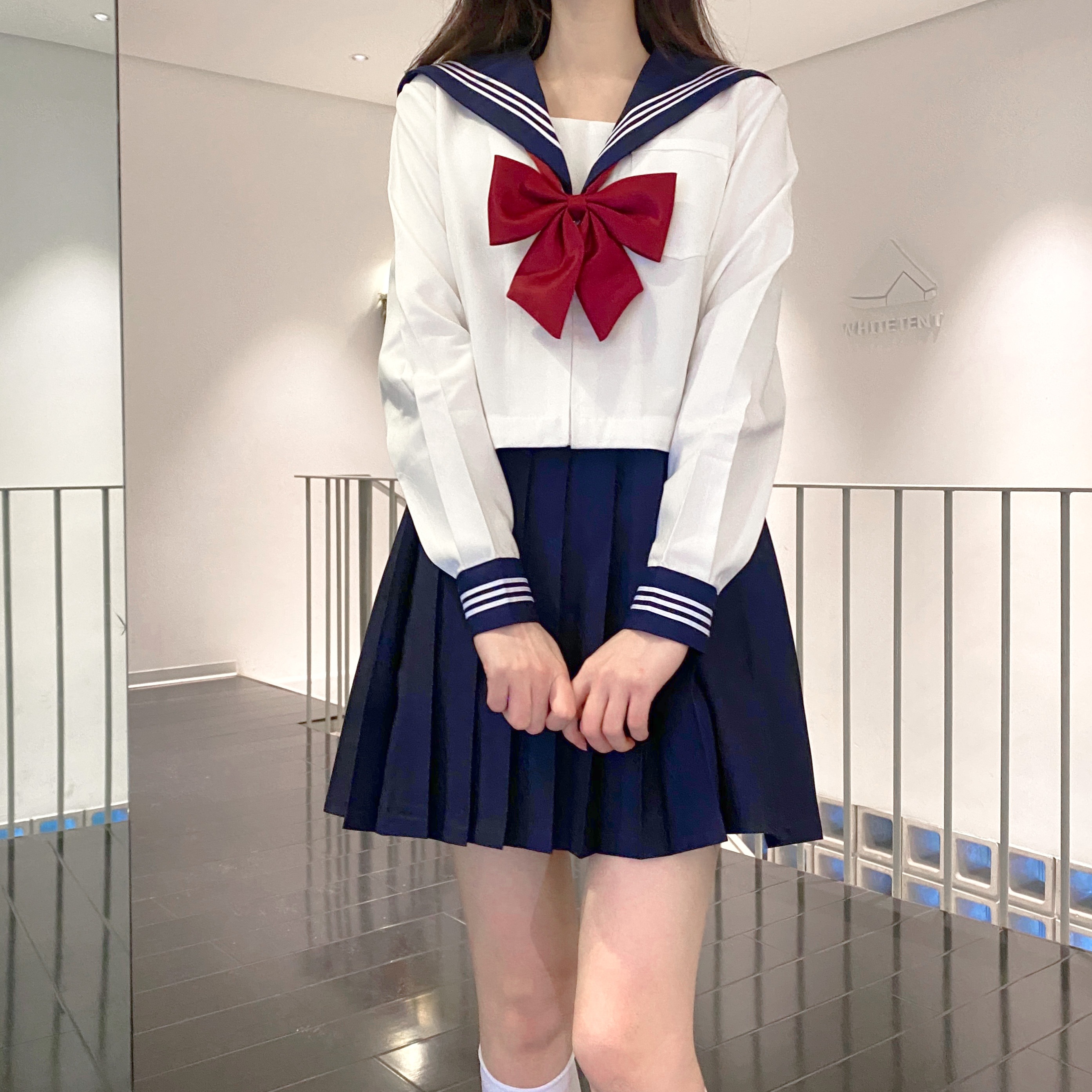 【1つ買うと10つ無料】Jkユニフォームスーツベーシックホワイトスリーブックサマースーツの大学スタイルプリーツスカート