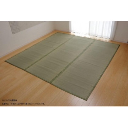 純国産い草 上敷き カーペット 市松織 「不知火」 三六間4.5畳 約273×273cm 1400010013402