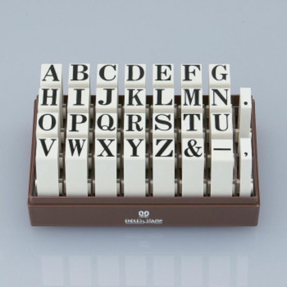 エンドレススタンプ 英字セット(明朝体) 30本セット 特大号 EN-EB