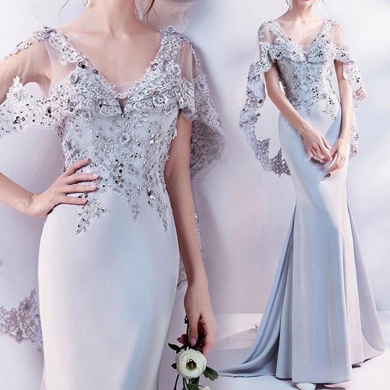 2024新作 ロングドレス 演奏会 パーティードレス 結婚式 ドレス ワンピース 二次会 花嫁 発表会 謝恩会 大きいサイズ 小さいサイズ 披露宴 おしゃれ-95