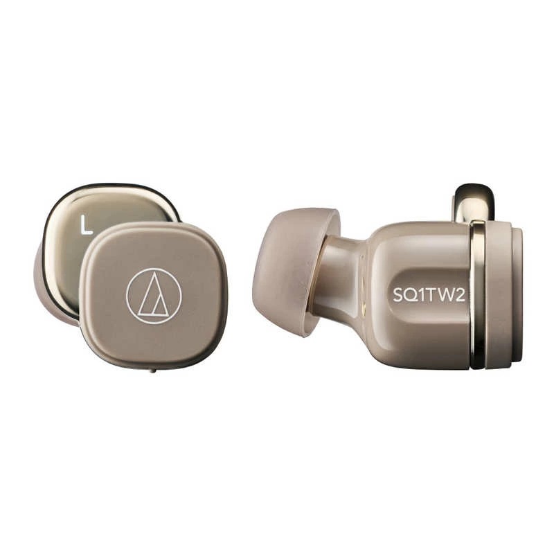 オーディオテクニカ ATH-SQ1TW2 CA ワイヤレスイヤホン bluetooth 小型 軽量 / 最大20時間再生 / 低遅延/外音取込み/マルチポイント/マルチペアリング/防水 IPX5 /