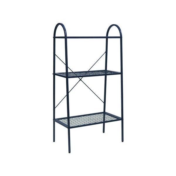 住まいスタイル TW002BLU オープン3段ラック TWILL(ツイル) ブルーグレー メーカー直送