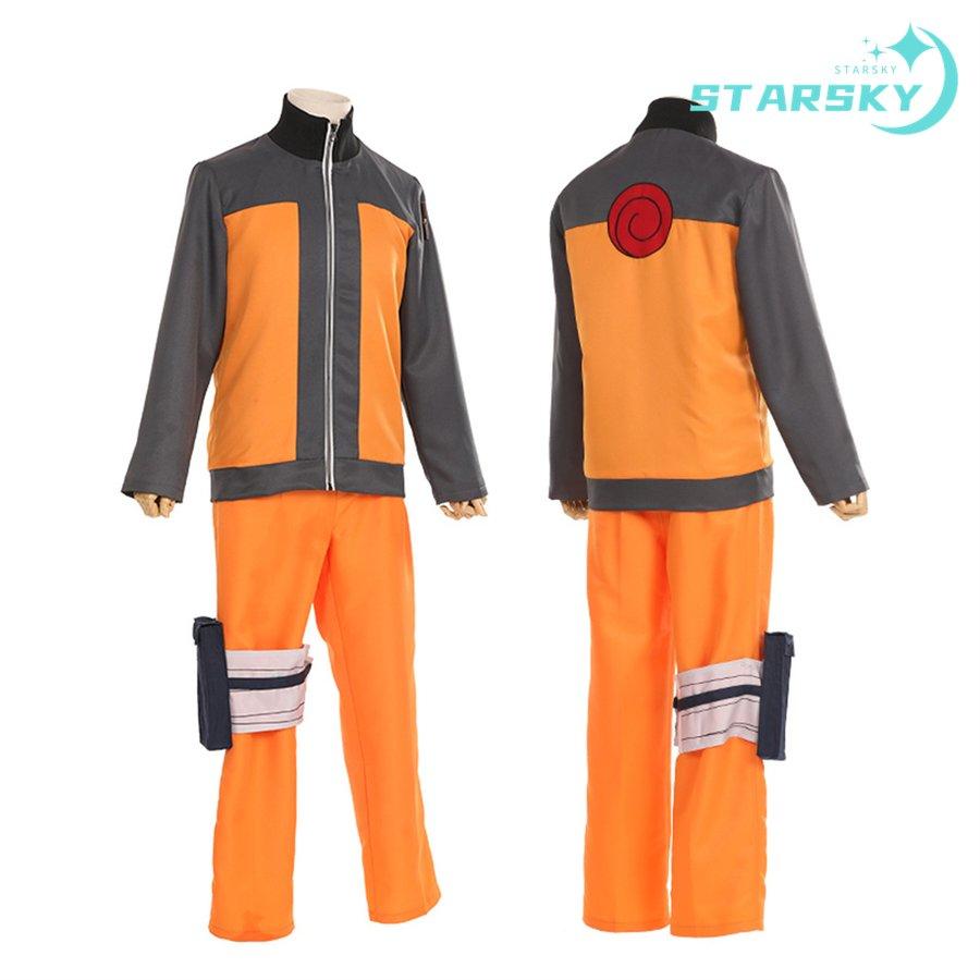 ２点で1oo円OFF！【本日限定激安格】疾風伝 うずまきナルト 風　コスプレ衣装　コスチューム　服 　額当て追加可能　ハロウィン イベント