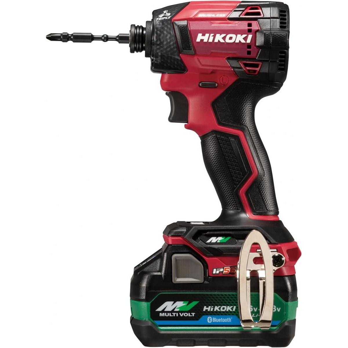 【在庫有・即納】【数量限定特価】HiKOKI(ハイコーキ) 【2024年モデル】36V 充電式 インパクトドライバ スコーピオンレッド 2ポート充電器 （2XHＲZ）