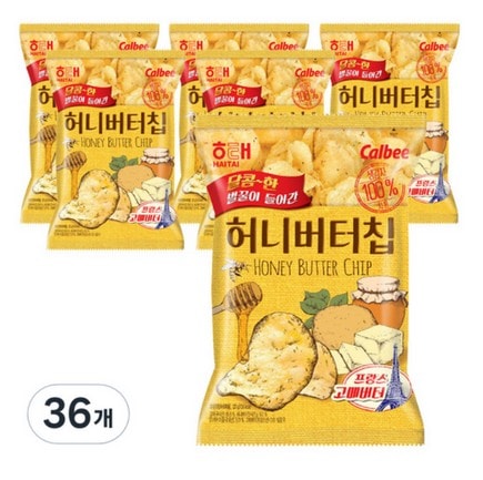 [韓国菓子倉庫] ハニーバターチップ (60g) [36個]