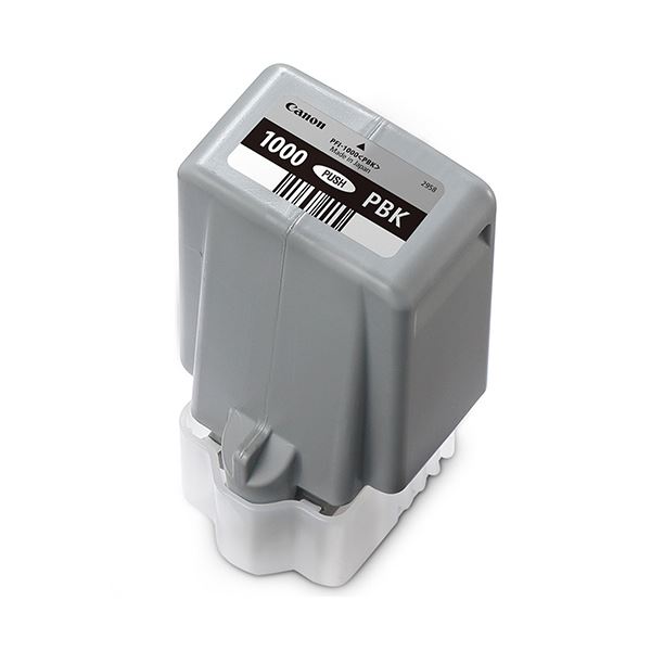 (まとめ）キヤノン インクタンクPFI-1000PBK フォトブラック 80ml 0546C004 1個(×3セット)