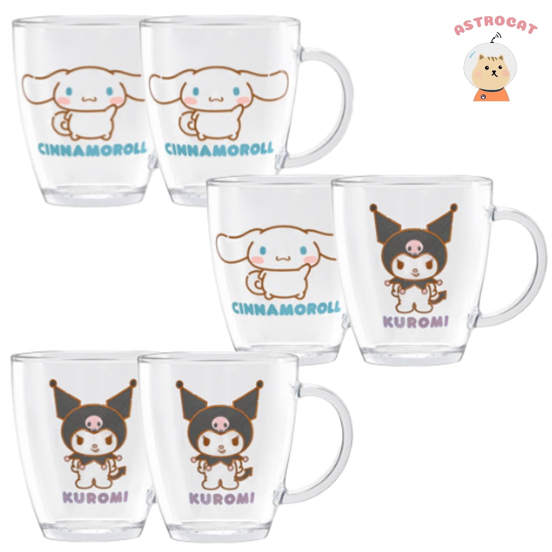 [サンリオコラボ]シナモロール・クロミガラスマグ(380ml)_1セット(2P)