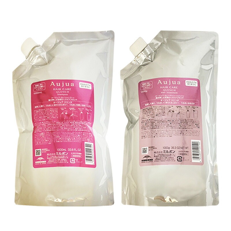 クエンチ シャンプー 1000ml & ヘアトリートメント 1000g （詰替え） うるおい 乾燥毛 保湿　－60－