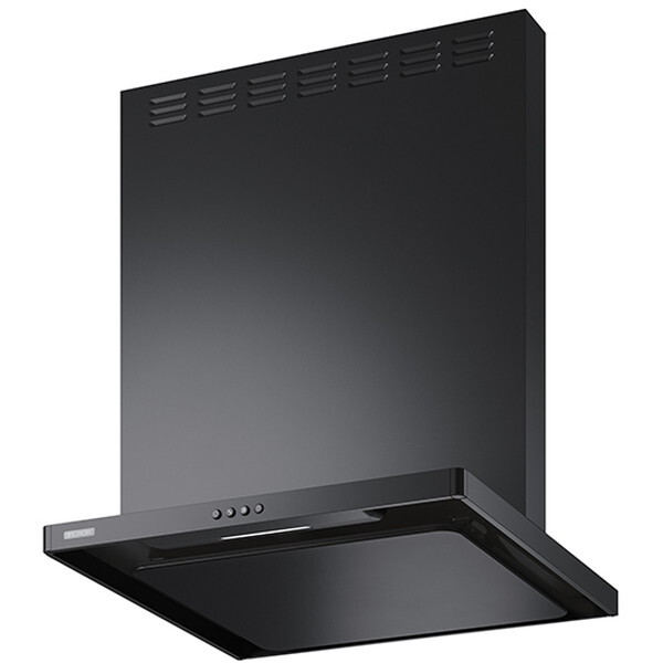 ASR-3A-6027LBK ブラック スタンダード レンジフード 間口600mm 高さ700mm 左排気 前幕板付属横幕板別売