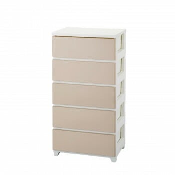 カラースタイルチェスト 5段 CO-ST-5 ホワイトベージュ/WHBE