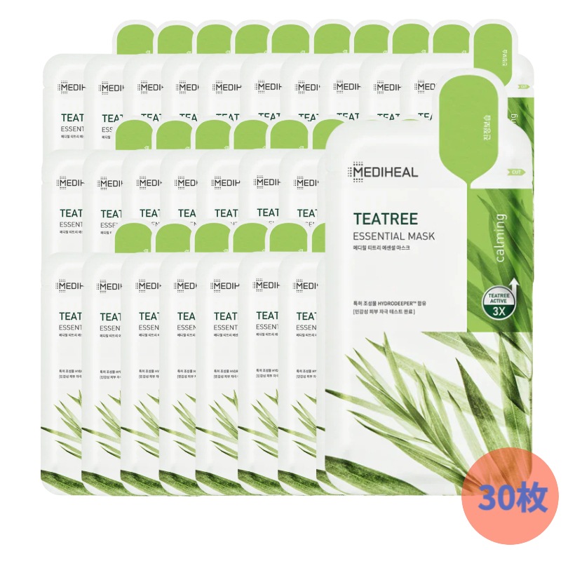 ティーツリーエッセンシャルマスク, 30枚