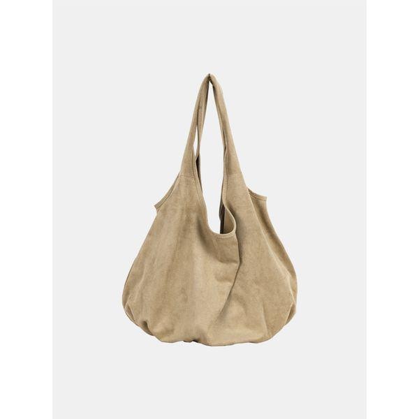 女性用バッグ スエード エコバッグ 無地ショルダーバッグ ポーチセット ハーフムーン ホーボーバッグ LANTB003_P415378210