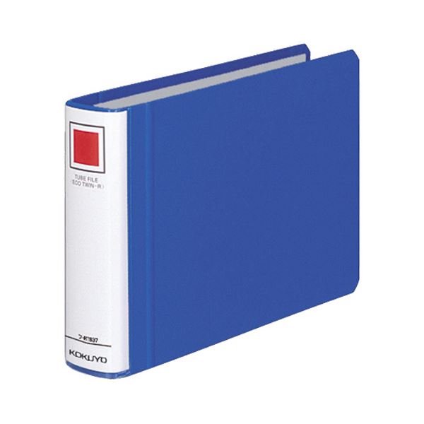 (まとめ) コクヨ チューブファイル(エコツインR) A5ヨコ 300枚収容 背幅45mm 青 フ-RT637B 1冊 (×5セット)