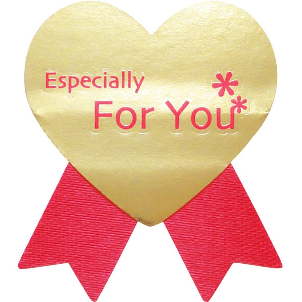 （まとめ買い）ササガワ ギフトシール For You 桃 100片入（4片x25シート） 22-4034 [x3]