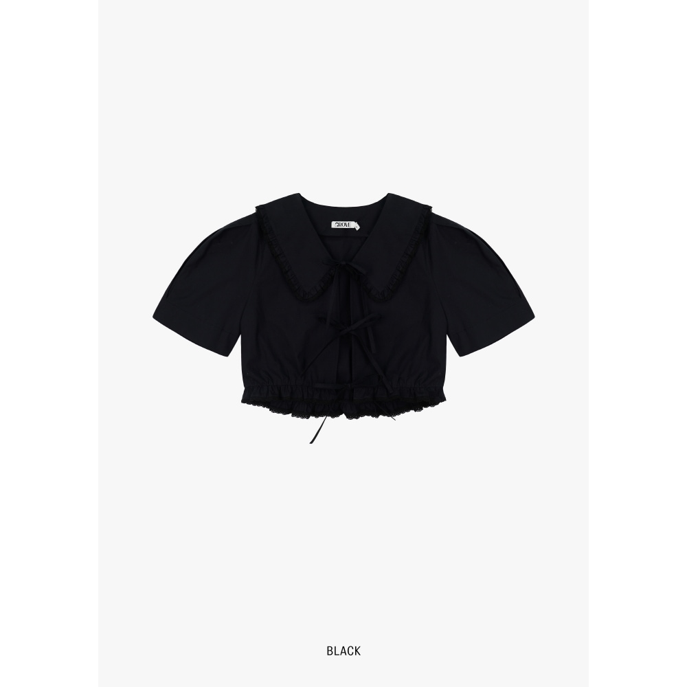 GROVE モリス・ブラウス_BLACK