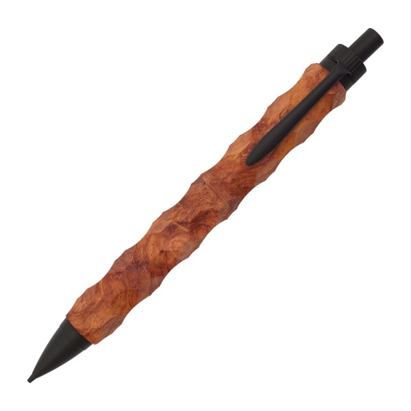 輪廻/六角 木製 シャープペン 0.5mm【花梨瘤】 MZK-42s-karin