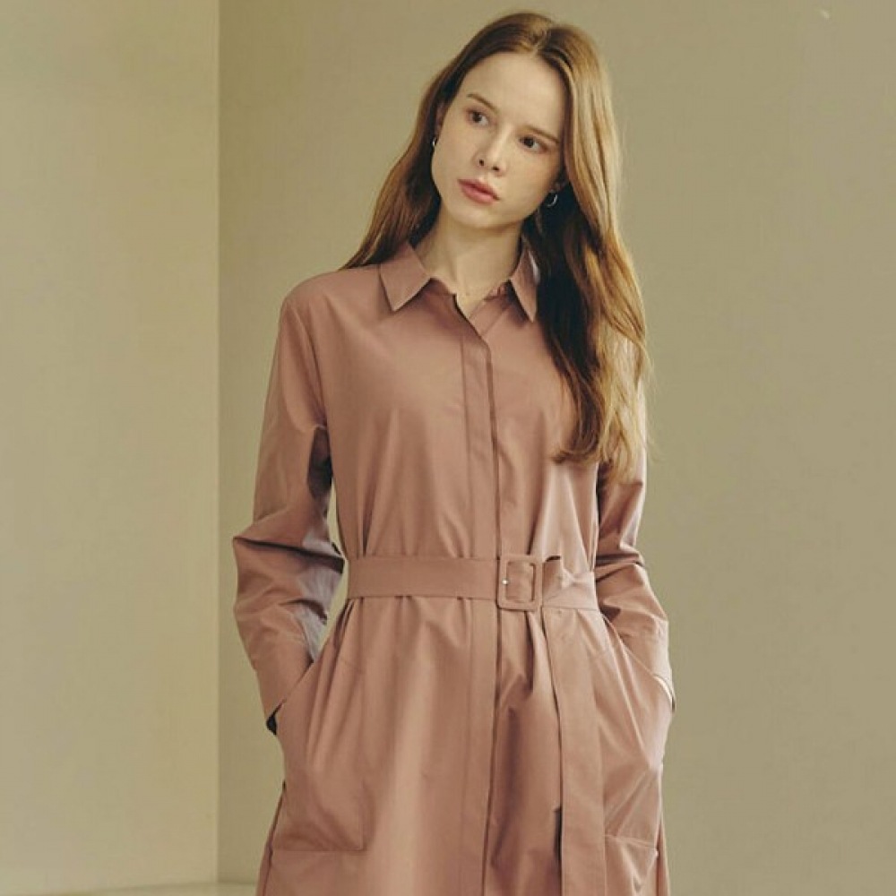 (リアーナニューヨーク) シャツベルト付きピンクワンピースRQHWOP980