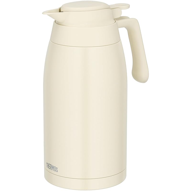 【食洗機対応モデル】 サーモス ステンレスポット 2.0L アイボリー 保温ポット 卓上ポット 保温保冷 広口設計 TTG-2000 IV