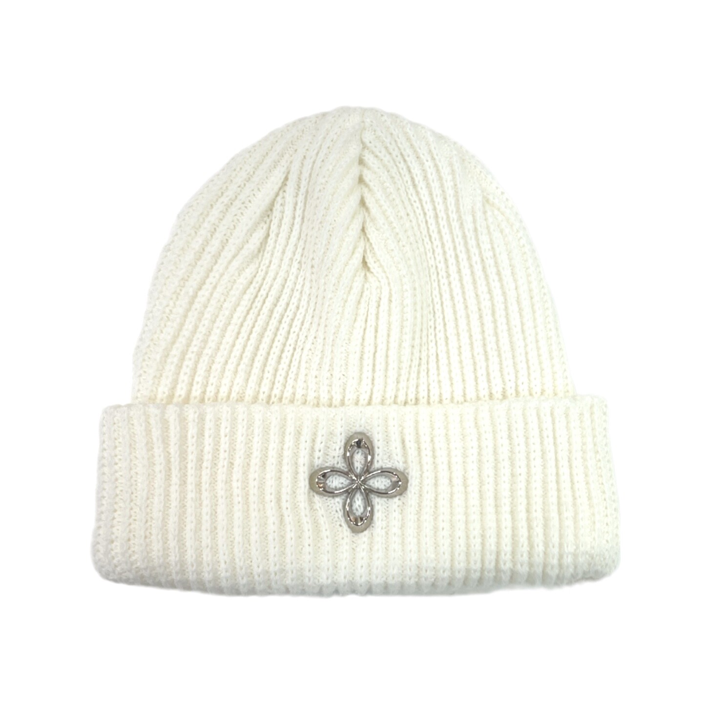 [SURGERY]☆☆ルセラフィム 銀彩 着用☆☆clover logo beanie SURGERY】 [ルセラフィム銀のまま着用] SURGERY CLOVER LOGO
