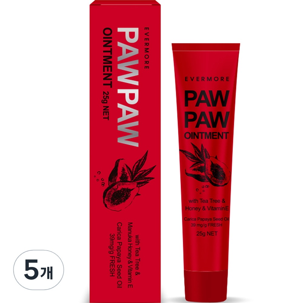 エバーモアポポクリームオイントメントティーツリー＆マヌカハニー＆ビタミンE25g5個 4,841円