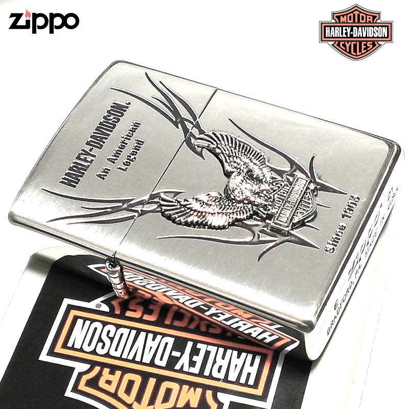 ZIPPO ライター ハーレーダビッドソン ジッポ イーグルメタル シルバー 国内限定モデル かっこいい 鷲 おしゃれ メンズ ギフト プレゼント