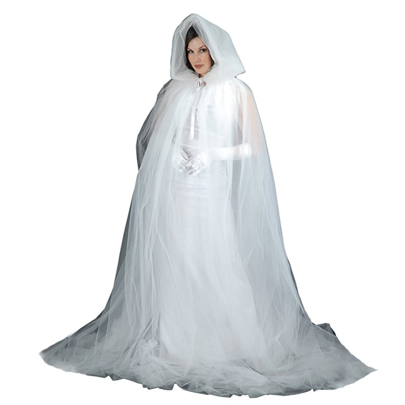 コスプレ 仮装 ゴーストケープ ホワイト 【 コスプレ 衣装 ハロウィン 仮装 コスチューム レディース おばけ 幽霊 大人用 お化け 余興 パーティーグッズ オバケ 怖い ホラー 女性用 】