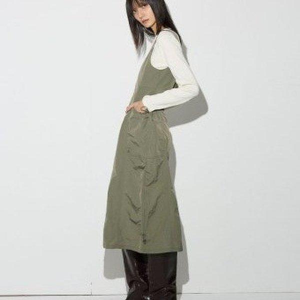 女性 N100 ノースリーブ ロングワンピース_DG