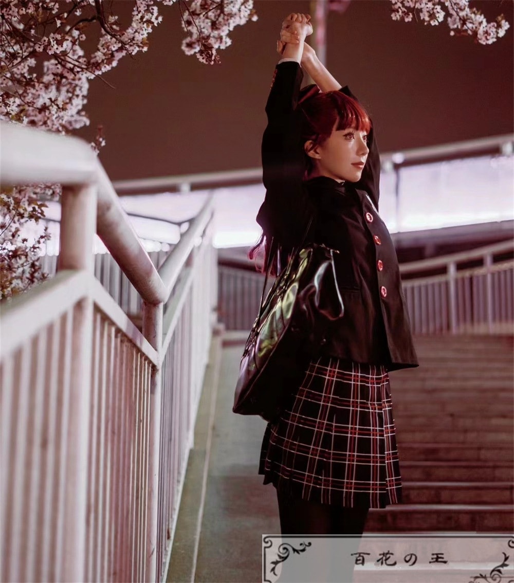 在庫品 ペルソナ5 芳澤かすみ コスプレ衣装 コスチューム ハロウィン 変装 仮装