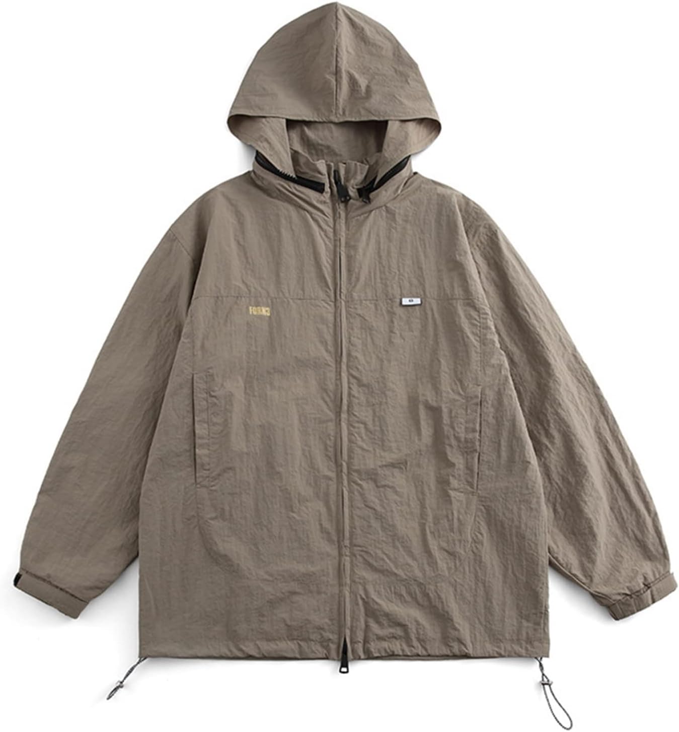 ウインドブレーカー メンズ ジャケット カジュアル 防風 保温性 フード付き 春秋 ジッパー ブルゾン お洒落 無地 アウター 大きいサイズ フード取り外し可 マウンテンジャケット ジャンバ