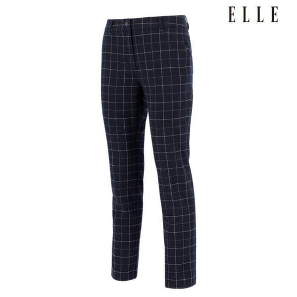 ゴルフセーブゾーン01 女性チェック裾スリット ストレートパンツ 6J81603 820 (44882131)