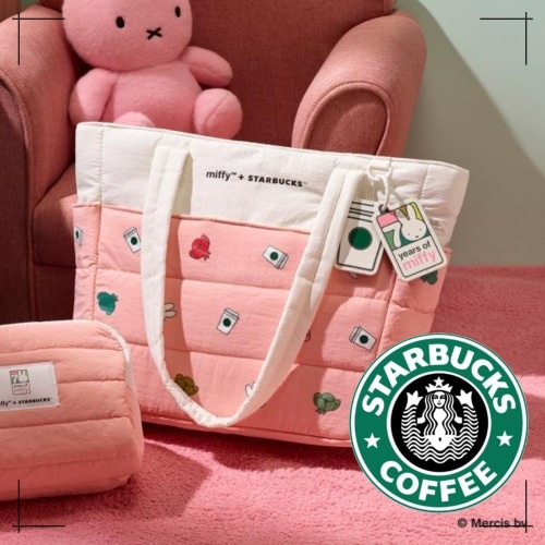 STARBUCKS公式 バッグ Forever Miffy Puffer Bag Large