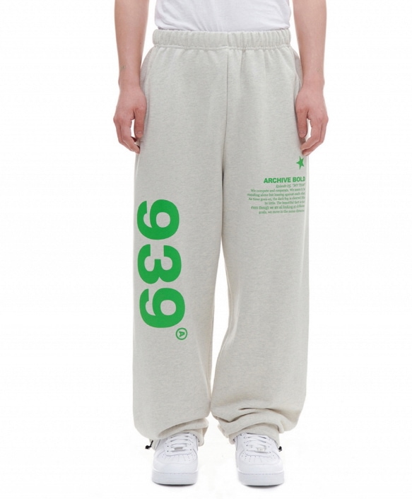 939 LOGO SWEAT PANTS パンツ (OATMEAL)